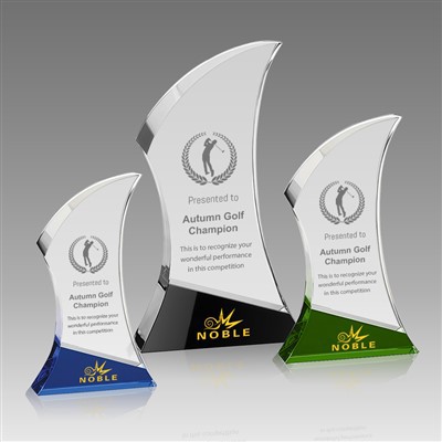 Premio golf de golf de cristal